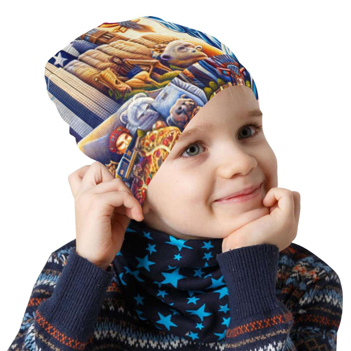 NYC Liberty Dream USA All Over Print Beanie for Kids