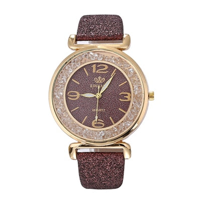 Reloj con mejores ventas, relojes de moda para mujer, relojes de pulsera de cuarzo de acero inoxidable con diamantes de imitación de cristal de lujo 