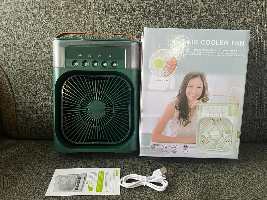 eThings Desktop Electric Fan Air Cooler Water Cooling Spray Fan Portable Air Conditioner USB Humidification Fan Mini Air Humidifier