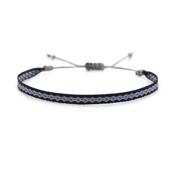 Bohemian style woven strap pure handmade woven bracelet