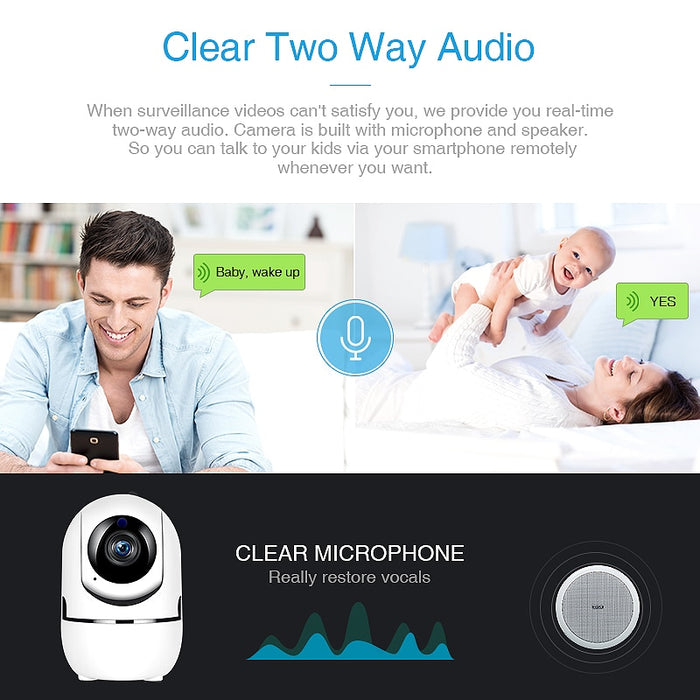 eThings 1080P Cloud IP Camera Home Security Surveillance Camera Auto Tracking Network WiFi Camera Wireless CCTV Camera - eZthings USA WE SORT ALL THE CRAZIEST GADGETS, GIZMOS, TOYS & TECHNOLOGY, SO YOU DON'T HAVE TO.