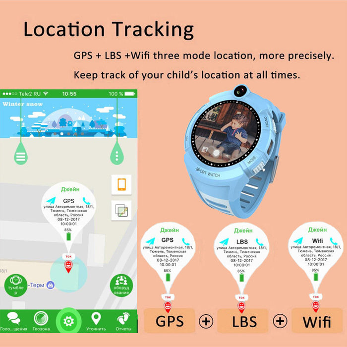 eThings Q360 Kids Smart Watch with Camera GPS WIFI Location Child smartwatch SOS Anti-Lost Monitor Tracker baby WristWatch - eZthings USA WE SORT ALL THE CRAZIEST GADGETS, GIZMOS, TOYS & TECHNOLOGY, SO YOU DON'T HAVE TO.