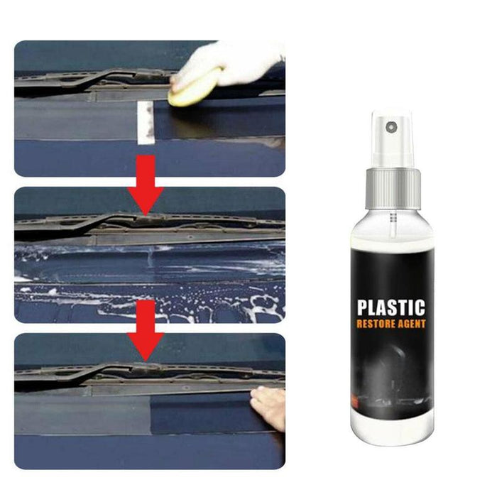 Plastic Parts Retreading Agent Automotive Interior Plastic Part Retreading Coating Paste Maintenance Car Cleaner 30/50/100ml