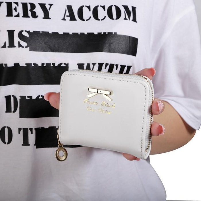 New Fashion Design Women Coin Case Cute Hot Wallet Bifold Short Mini Zipper Around Purse PU Leather Good Quality Coin Pouch