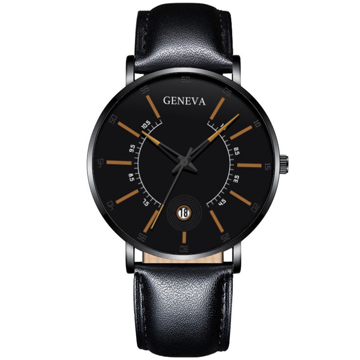 Relojes para hombre, reloj de negocios de lujo a la moda para hombre, reloj de pulsera de cuarzo con correa de malla de acero inoxidable ultrafino, reloj para hombre