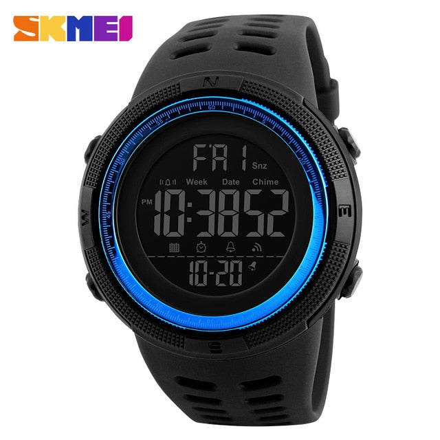 Relojes deportivos para hombre Buceo 50 m Reloj militar LED digital Relojes de pulsera electrónicos casuales de moda para hombres 