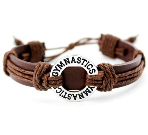 Basketball Football Soccer Softball Volleyball Leather Bracelets