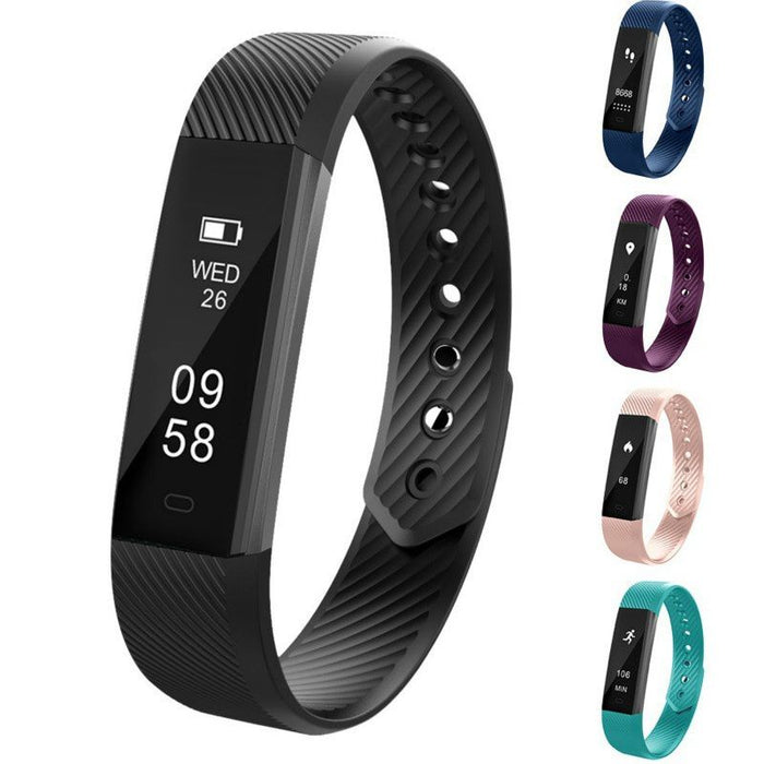 EThings ID115 pulsera inteligente rastreador de Fitness pulsera inteligente podómetro Compatible Smartband impermeable Monitor de sueño reloj de pulsera