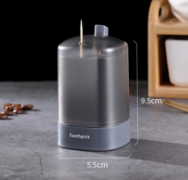 Automatic Pop-up Toothpick Box Portable Pop-up Toothpick Holder Container for Restaurant Kitchen Toothpicks Dispenser