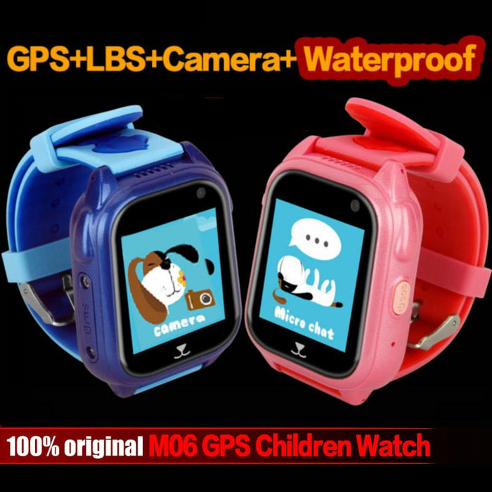 eThings M06 Smart GPS Child Watch Waterproof IP67 Phone Positioning GPS Tracker 1.44 inch Color Touch Screen SOS Q750 Smart Baby Watch - eZthings USA WE SORT ALL THE CRAZIEST GADGETS, GIZMOS, TOYS & TECHNOLOGY, SO YOU DON'T HAVE TO.