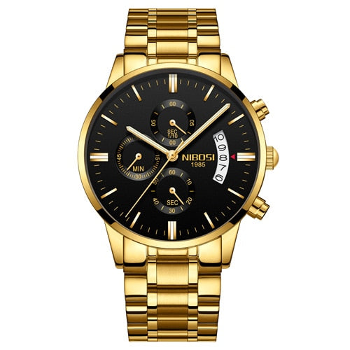 Relojes NIBOSI Relogio Masculino para hombre, relojes de lujo de marca famosa, reloj de vestir informal a la moda para hombre, relojes de pulsera militares de cuarzo Saat 