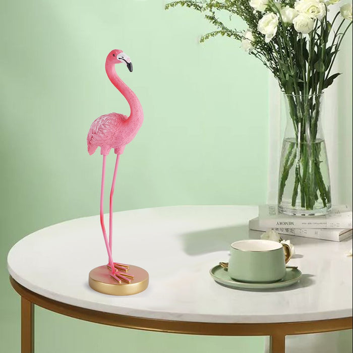 Minimalist flamingo resin home decor