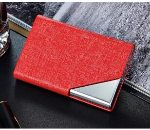 Itapkris Business ID Credit Card Holder For Women Men Fashion Brand Metal Aluminum Card Case PU Leather Porte Carte