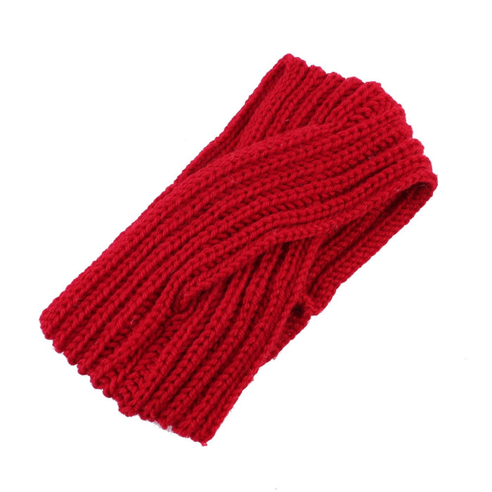 1pc Girl Cross twist warm wool hair band For women Hair accessories Fashion Handmade Crochet Knitted headband Winter Headwrap