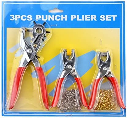eZthings® Professional Leather Craft Stamping & Punching Tools Three Set Pliers with Eyelets - eZthings USA WE SORT ALL THE CRAZIEST GADGETS, GIZMOS, TOYS & TECHNOLOGY, SO YOU DON'T HAVE TO.