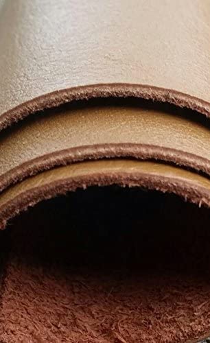 Reed Leather Hides - Cow Skins Natural Cow Leather Piece 12 X 24 Inches 2 Square Feet Approximately 0.8-1.2 MM Thickness, or 2.5 Oz - eZthings USA WE SORT ALL THE CRAZIEST GADGETS, GIZMOS, TOYS & TECHNOLOGY, SO YOU DON'T HAVE TO.