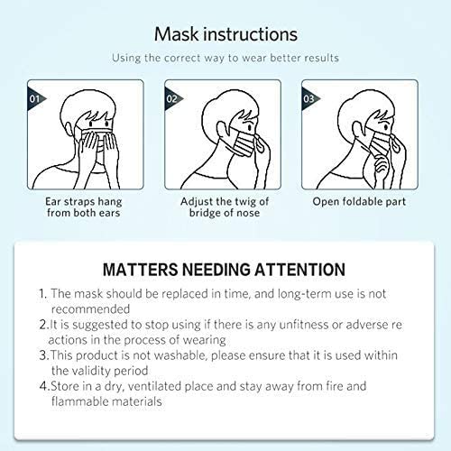 Disposable Face Masks for Personal Protective Equipment Safety (50 Masks) - eZthings USA WE SORT ALL THE CRAZIEST GADGETS, GIZMOS, TOYS & TECHNOLOGY, SO YOU DON'T HAVE TO.