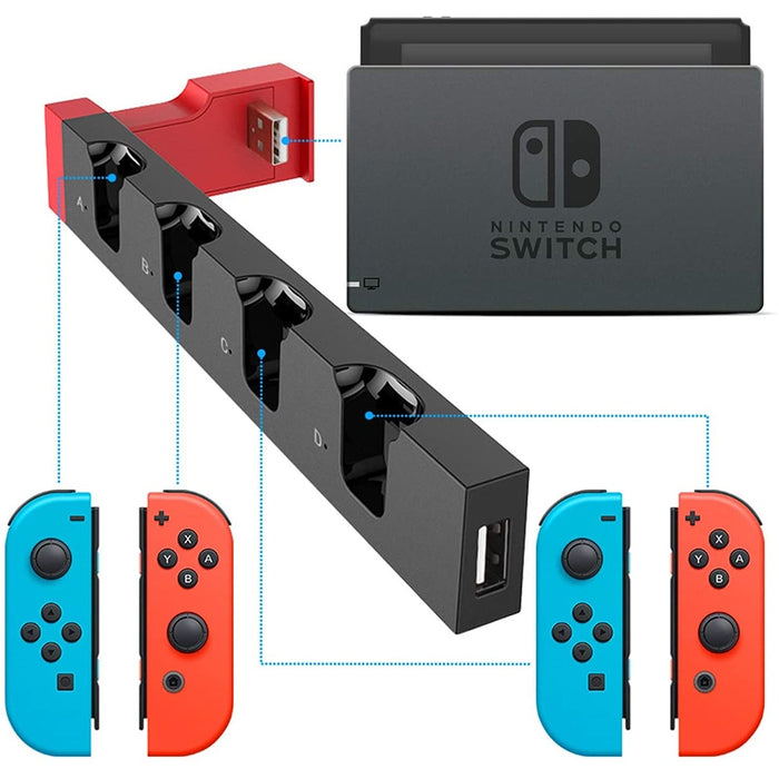 eThings Switch Joy Con Controller Charger Dock Stand Station Holder for Nintendo Switch NS Joy-Con Game Support Dock for Charging - eZthings USA WE SORT ALL THE CRAZIEST GADGETS, GIZMOS, TOYS & TECHNOLOGY, SO YOU DON'T HAVE TO.