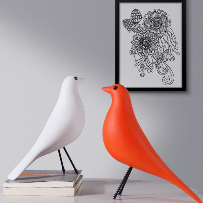 Ornaments Ins Soft Decoration Eames Bird Ornaments Resin Crafts Modern Minimalist Desktop Creative Home Decoration