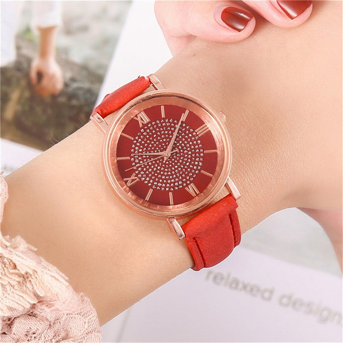 Luxury Watches Quartz  Watch Stainless Steel Dial Casual Bracele Watch