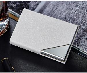 Itapkris Business ID Credit Card Holder For Women Men Fashion Brand Metal Aluminum Card Case PU Leather Porte Carte