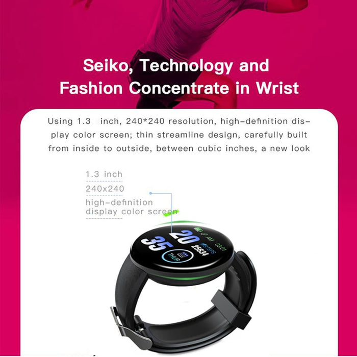 Reloj inteligente Bluetooth para hombre, reloj inteligente redondo con presión arterial, reloj para mujer, rastreador deportivo resistente al agua, WhatsApp para Android Ios 