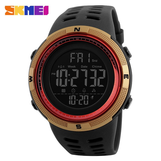 Mens Sports Watches Dive 50m Digital LED Military Watch Men Fashion Casual Electronics Wristwatches