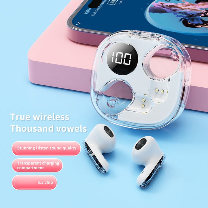 eThings Apro 138 TWS Transparent Earphones LED Digital Display Wireless BT Stereo Earbuds