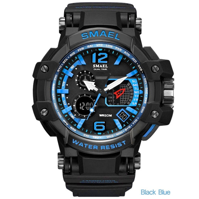 SMAEL 1509 reloj Digital de cuarzo para hombre, relojes deportivos para hombre, reloj de pulsera electrónico militar, reloj impermeable para hombre, relojes Masculino