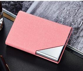 Itapkris Business ID Credit Card Holder For Women Men Fashion Brand Metal Aluminum Card Case PU Leather Porte Carte