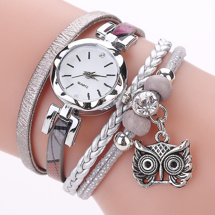 Lindo reloj de joyería para mujer, pulseras Vintage de moda, relojes, lindo reloj colgante de Metal 