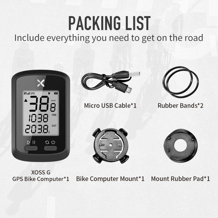 eThings Walker XOSS G+ Cycling GPS Computer Small G Bicycle GPS Code Table Speedometer - eZthings USA WE SORT ALL THE CRAZIEST GADGETS, GIZMOS, TOYS & TECHNOLOGY, SO YOU DON'T HAVE TO.