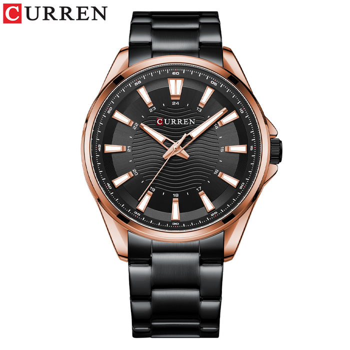 Reloj para Hombre Reloj de Negocios para Hombre Reloj con Correa de Acero Reloj de Cuarzo 