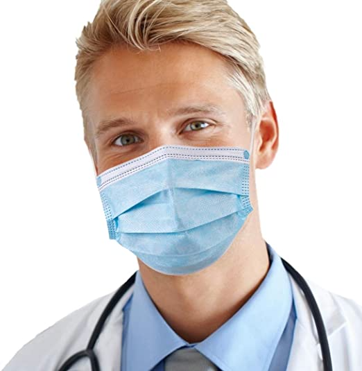 Disposable Face Masks for Personal Protective Equipment Safety (50 Masks) - eZthings USA WE SORT ALL THE CRAZIEST GADGETS, GIZMOS, TOYS & TECHNOLOGY, SO YOU DON'T HAVE TO.