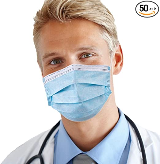 Professional Crafts Disposable 3 Ply Filter Face Masks for PPE, Painting, Cutting, or Sewing (50 Pack) - eZthings USA WE SORT ALL THE CRAZIEST GADGETS, GIZMOS, TOYS & TECHNOLOGY, SO YOU DON'T HAVE TO.