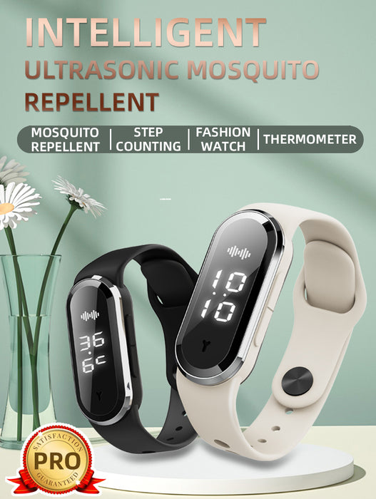 eThings  Ultrasonic Mosquito Repellent Bracelet Children Adult Household Mosquito Repellent Electronic Watch Pregnant Women