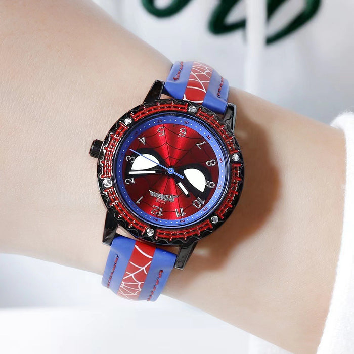 Creative high quality Marvel Spiderman cartoon boy student anime watch