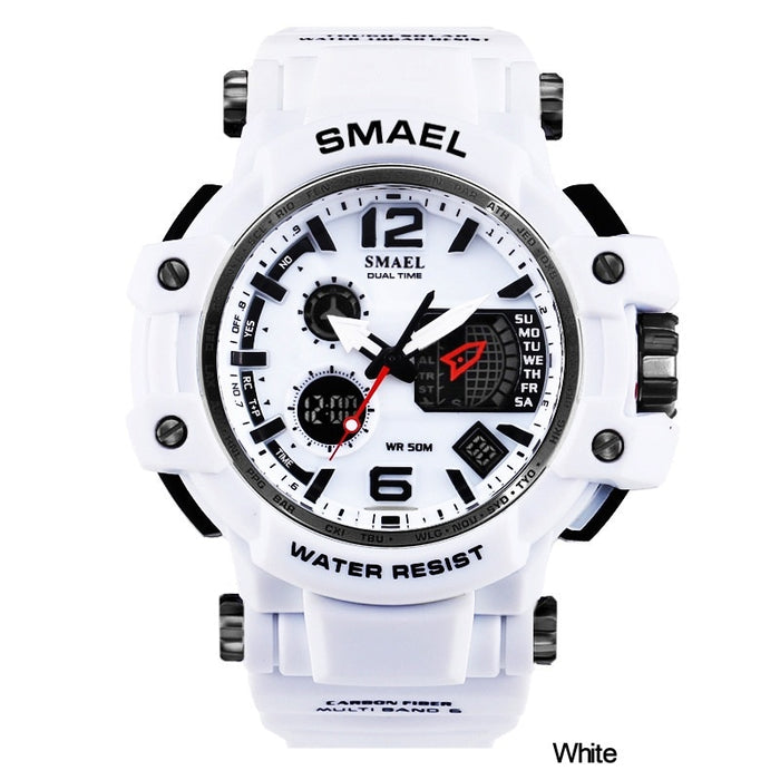 SMAEL 1509 reloj Digital de cuarzo para hombre, relojes deportivos para hombre, reloj de pulsera electrónico militar, reloj impermeable para hombre, relojes Masculino