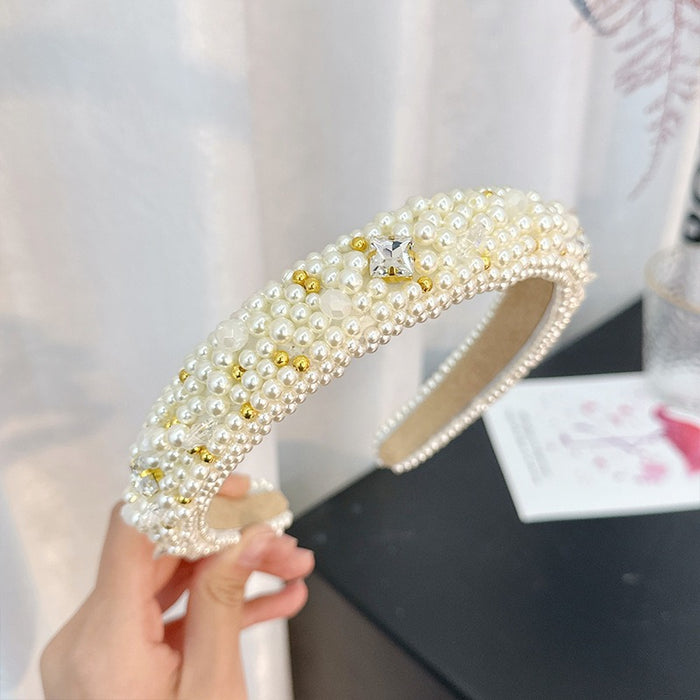 Baroque headband handmade pearl versatile