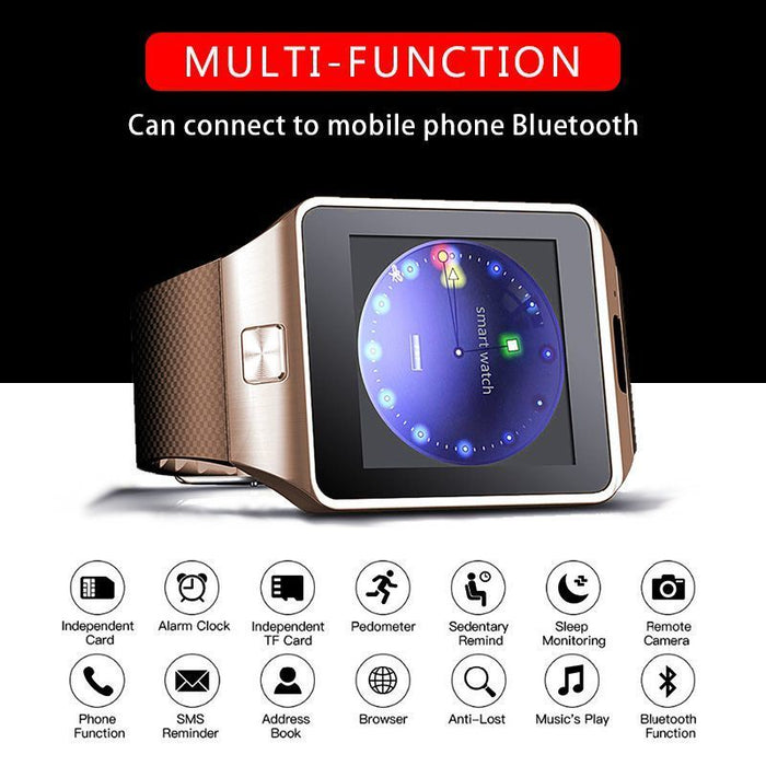 eThings Bluetooth DZ09 Smart Watch Relogio Android smartwatch phone fitness tracker reloj Smart Watches subwoofer women men dz 09