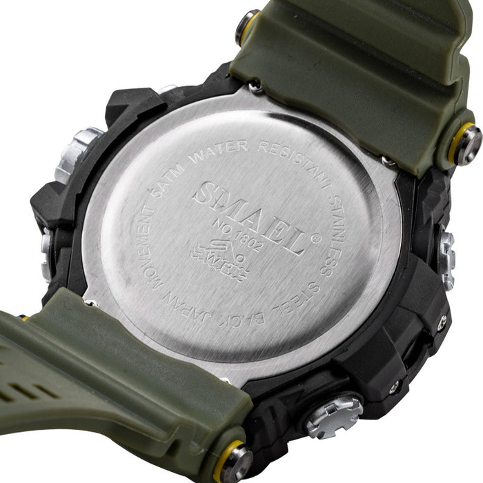 Fashion Waterproof Multifunctional Men's Sports Watch Trend Large Dial Electronic Watch