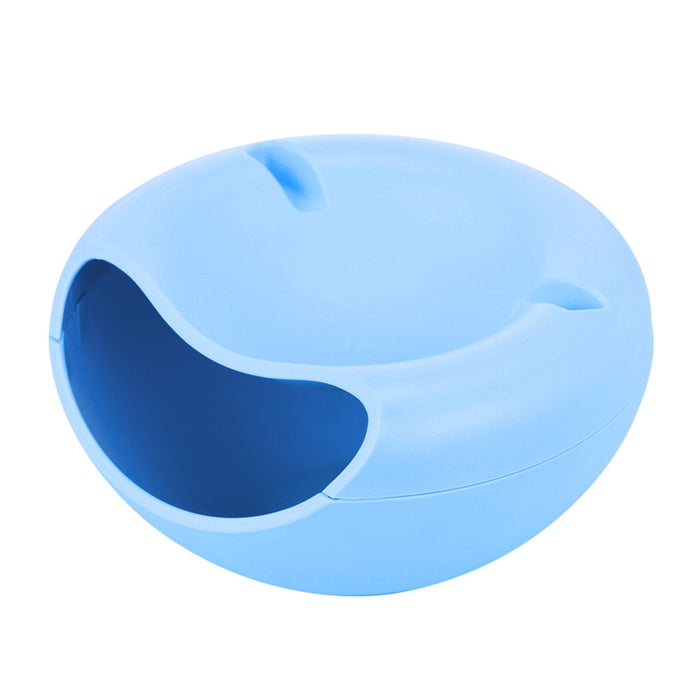 Lazy Snack Bowl Plastic Double-Layer Snack Storage Box Bowl Fruit Bowl And Mobile Phone Bracket Chase Artifact Plate Bowl