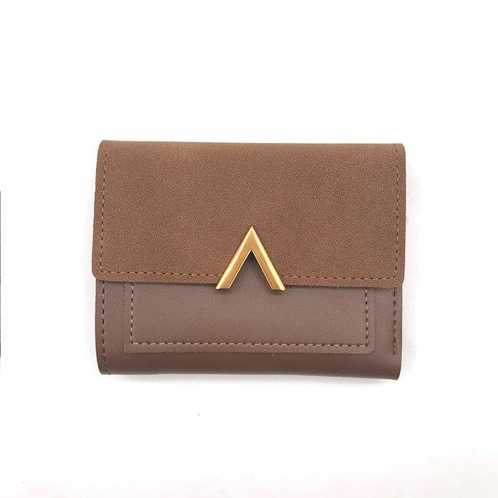 Matte Leather Small Women Wallet Luxury Brand Famous Mini Womens Wallets And Purses Short Female Coin Purse Credit Card Holder