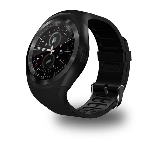 Reloj inteligente eThings Bluetooth Y1 reloj inteligente Android llamada telefónica GSM Sim cámara remota pantalla de información podómetro deportivo