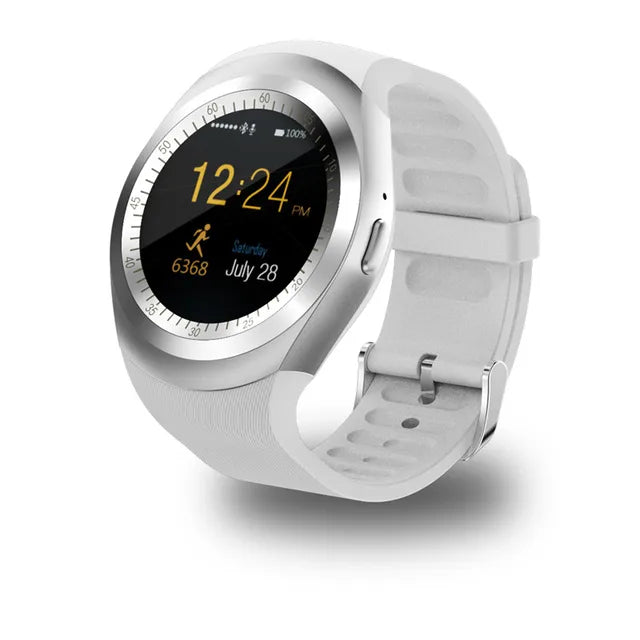 Reloj inteligente eThings Bluetooth Y1 reloj inteligente Android llamada telefónica GSM Sim cámara remota pantalla de información podómetro deportivo