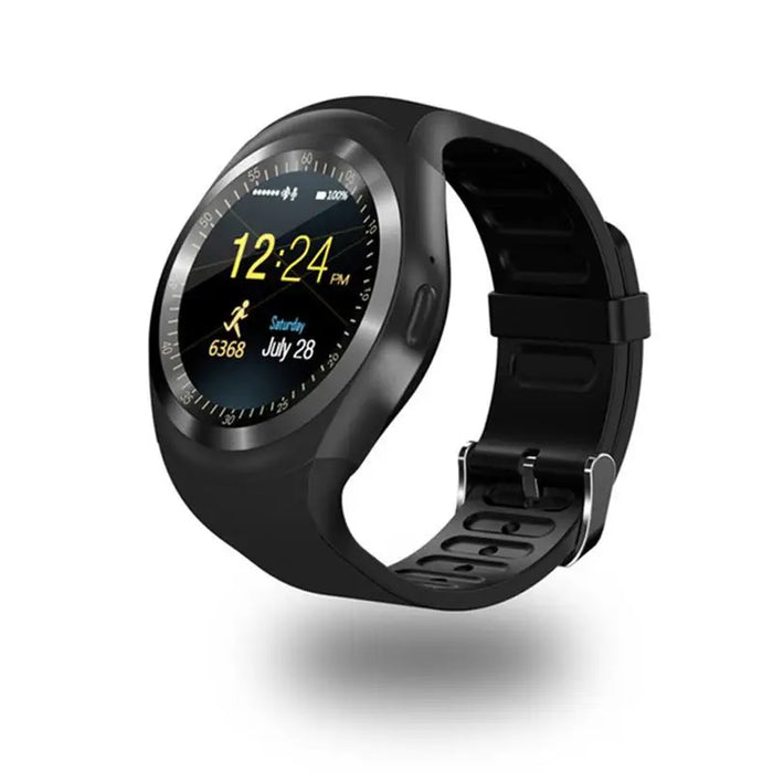 Reloj inteligente eThings Bluetooth Y1 reloj inteligente Android llamada telefónica GSM Sim cámara remota pantalla de información podómetro deportivo