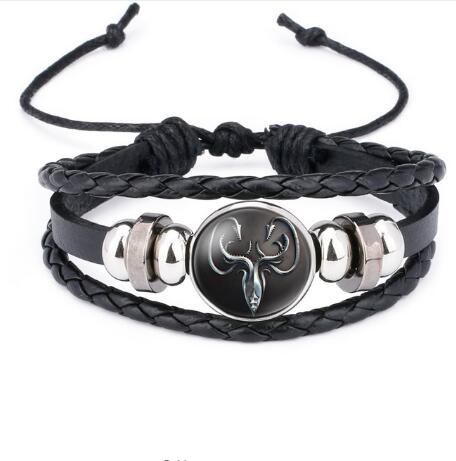 Game of Thrones House Stark Wolf Leather Bracelets