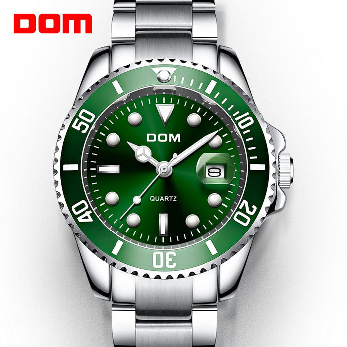 Reloj de lujo para hombre DOM de marca superior, reloj de fecha resistente al agua hasta 30m, relojes deportivos para hombre, reloj de pulsera de cuarzo para hombre, reloj Masculino 