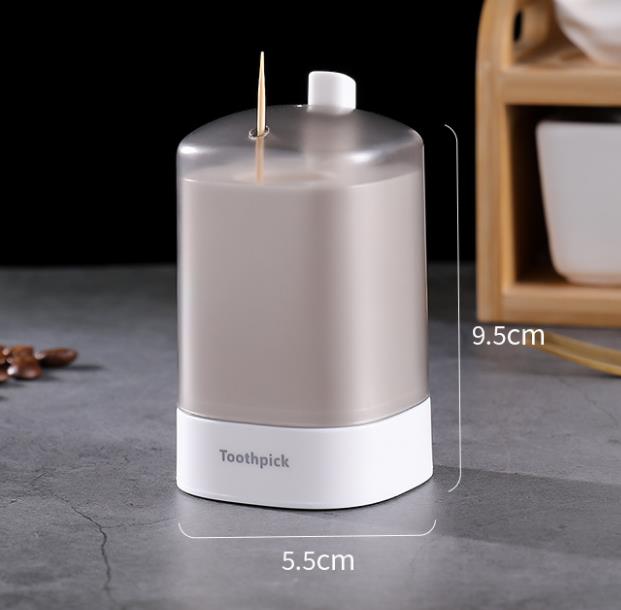 Automatic Pop-up Toothpick Box Portable Pop-up Toothpick Holder Container for Restaurant Kitchen Toothpicks Dispenser