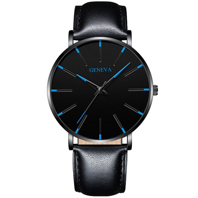 Relojes minimalistas ultrafinos a la moda para hombre, relojes sencillos de negocios con correa de malla de acero inoxidable, reloj de cuarzo, reloj Masculino